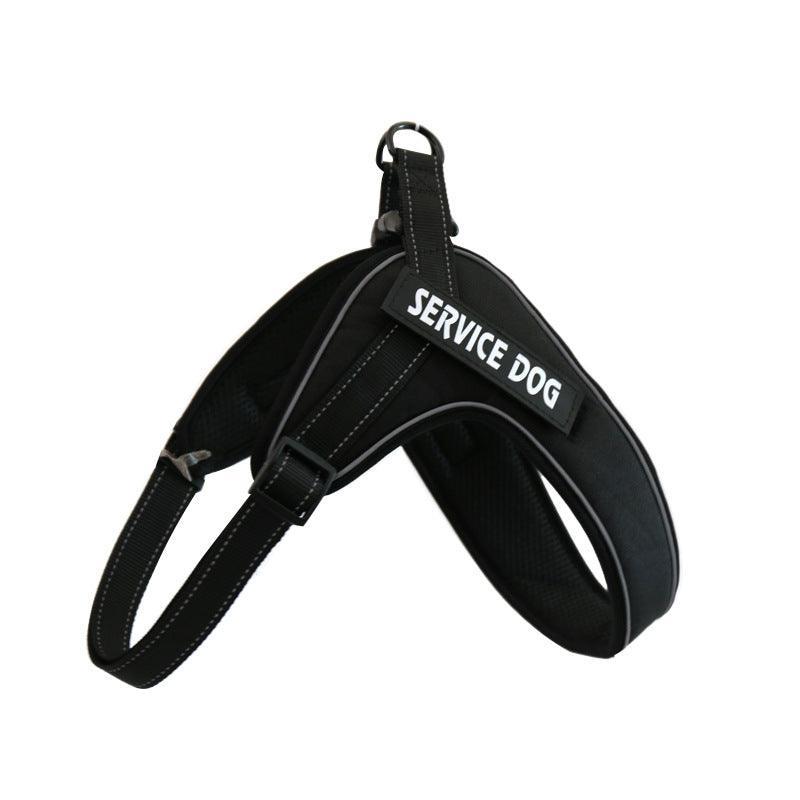 Breathable Reflective Dog Harness Vest With Customizable Velcro Design-3