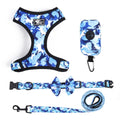 Camouflage Dog Chest Harness Set With Printed Polyester Strap-0