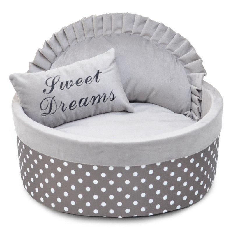 Cozy Polka Dot Dog Kennel And Cat Nest - Autumn And Winter Collection-4