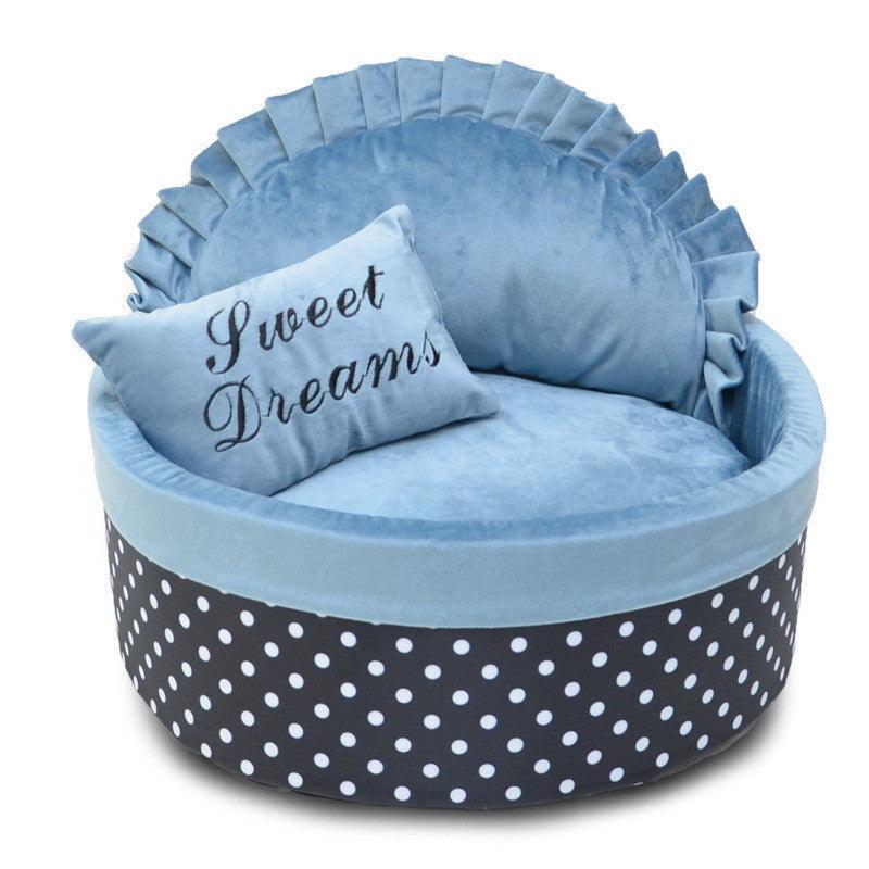 Cozy Polka Dot Dog Kennel And Cat Nest - Autumn And Winter Collection-3