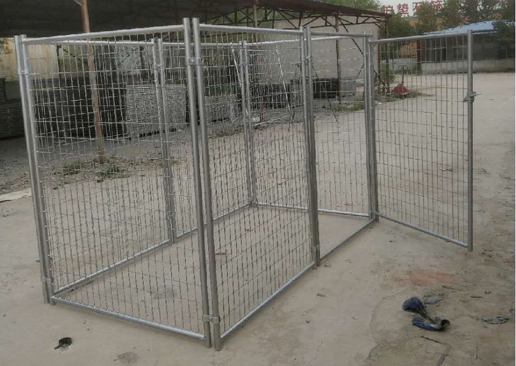High Quality Large Galvanized Outdoor Dog Kennel/Metal Dog Run Cage-4