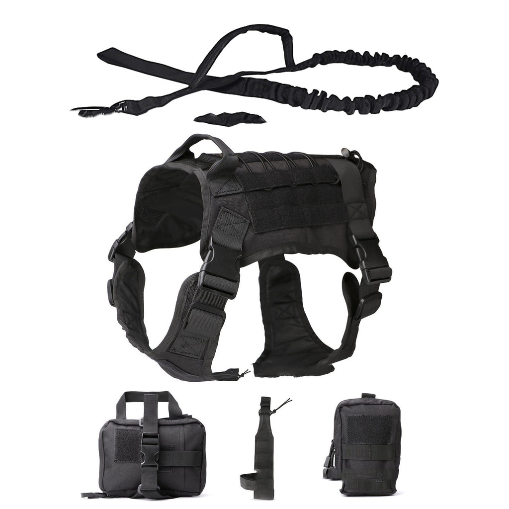 Outdoor Dog Vest Five Piece Suit Tactical Dog Clothing Dog Supplies-2